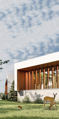 Kuća za odmor u Kneževu, Projekat kuće 600 kvadratnih metara, bazen, parking mesta